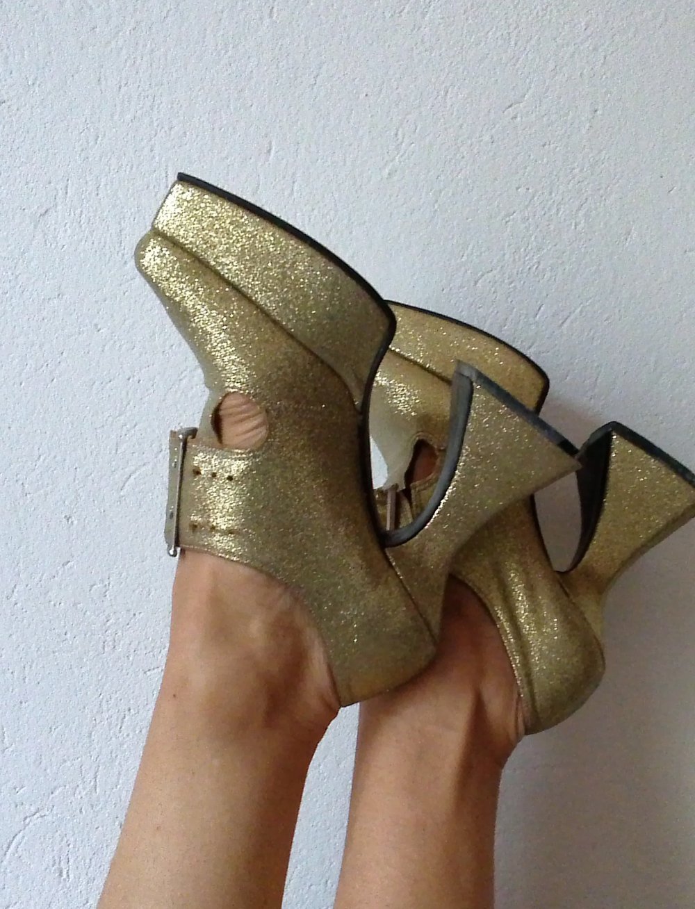 ORIGINAL 70er Jahre Plateau Schuhe