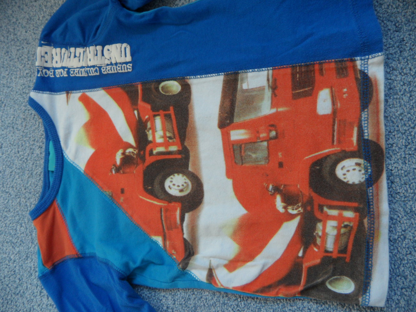 me too tolles Lastwagen-Langarmshirt Gr. 92/98