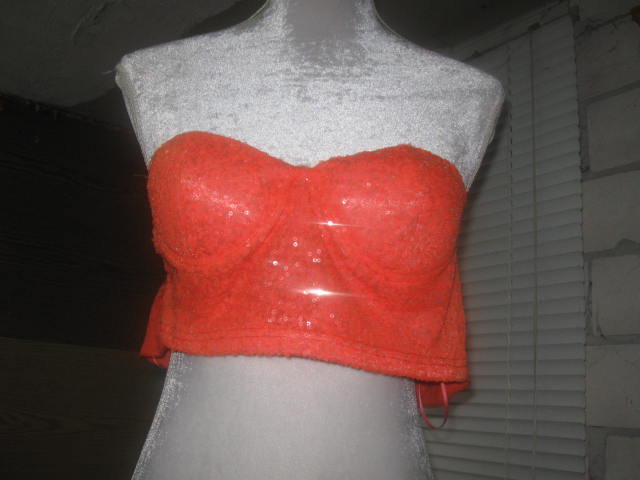 *** Ital. Top ~ Pailletten ~ Kurztop ~ Bauchfrei ***