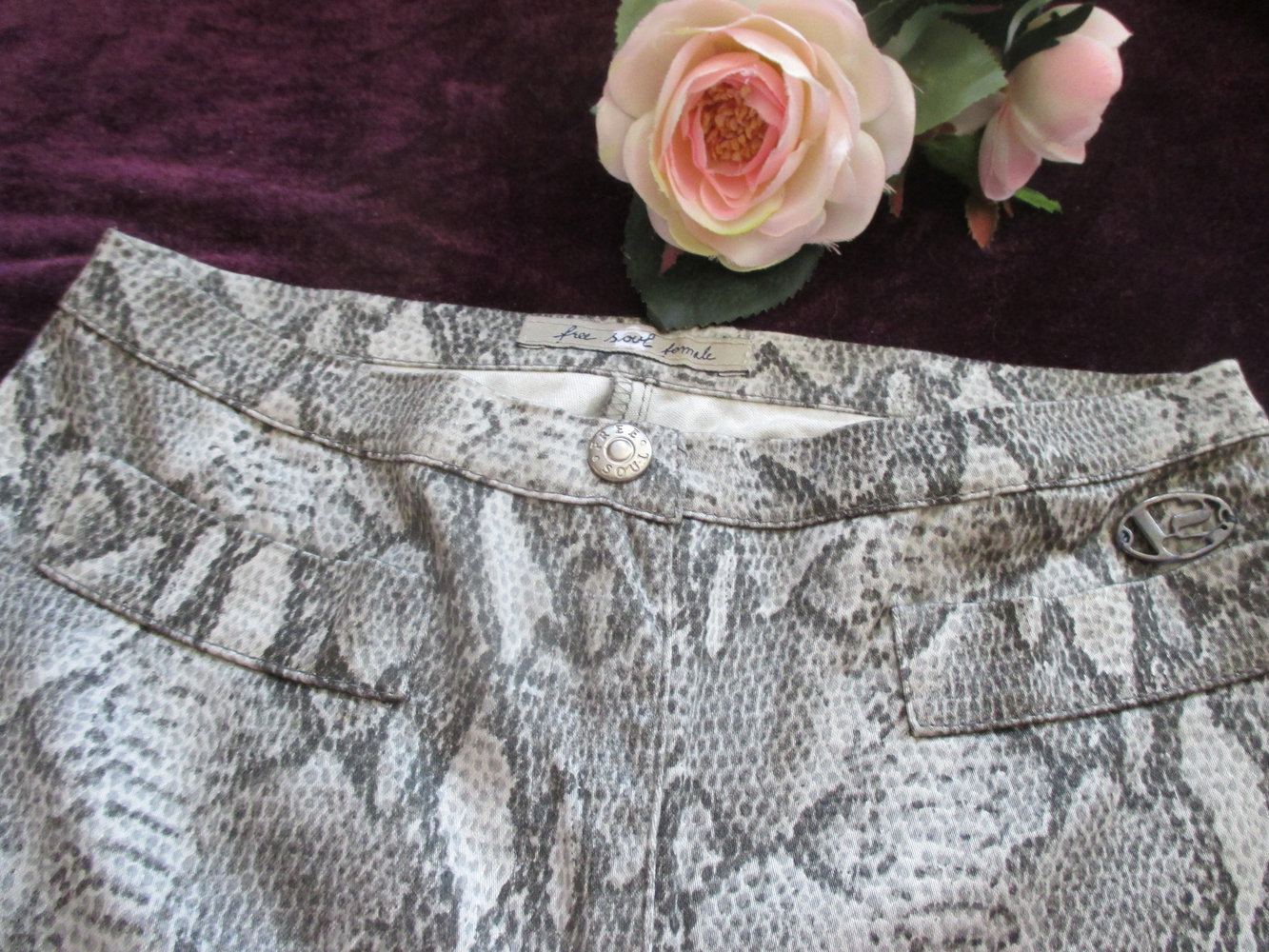 NEU Animal Schlange Snake High- Waist Skinny Jegging Hose 