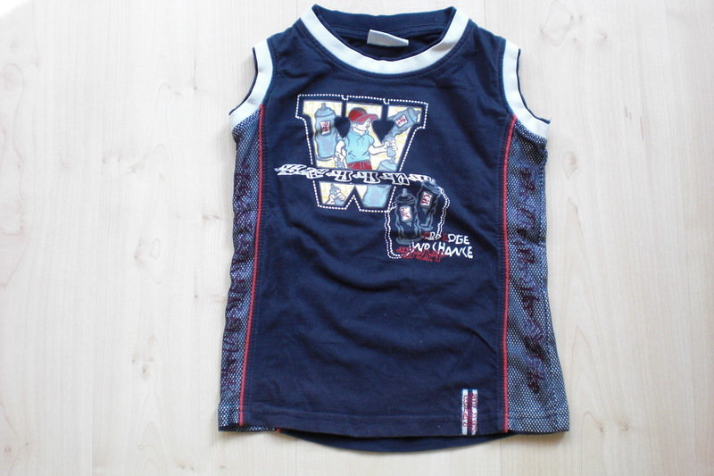 Achseltop Top Shirt mit Netzeinsatz Gr. 104 neuw