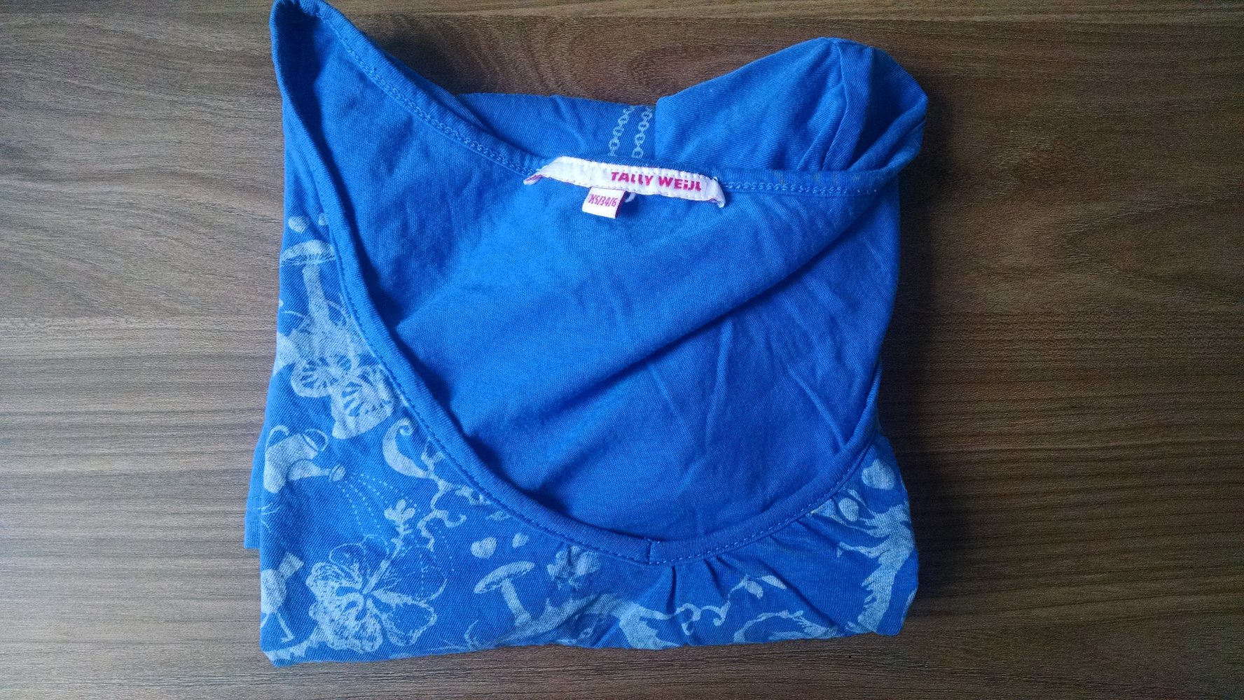 Blaues Sommer T-Shirt Gr. 34/36