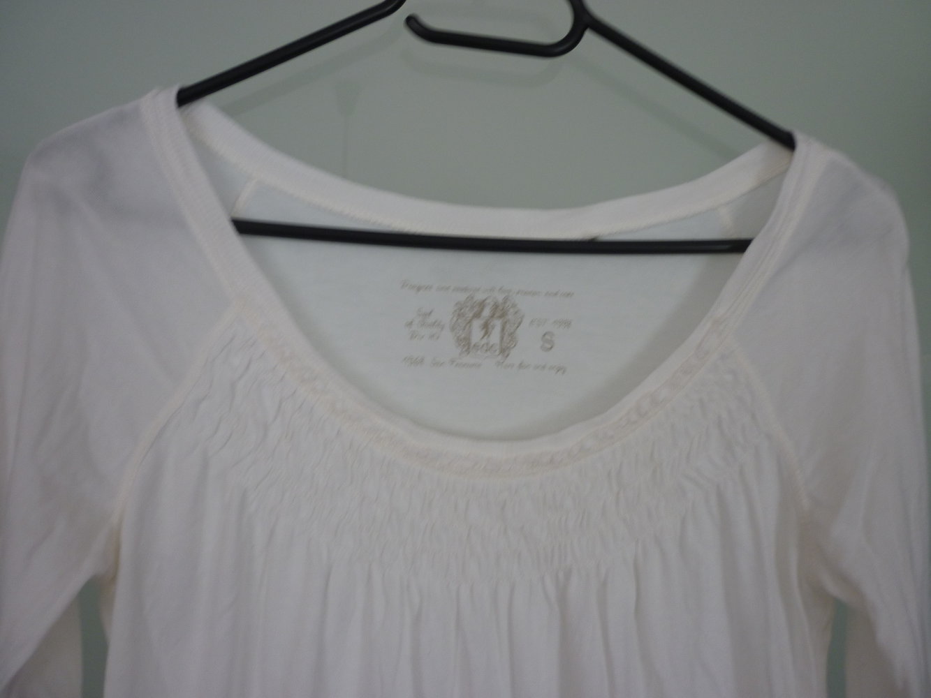 EDC by Esprit Longshirt Tunika Longsleeve weiß creme Größe S