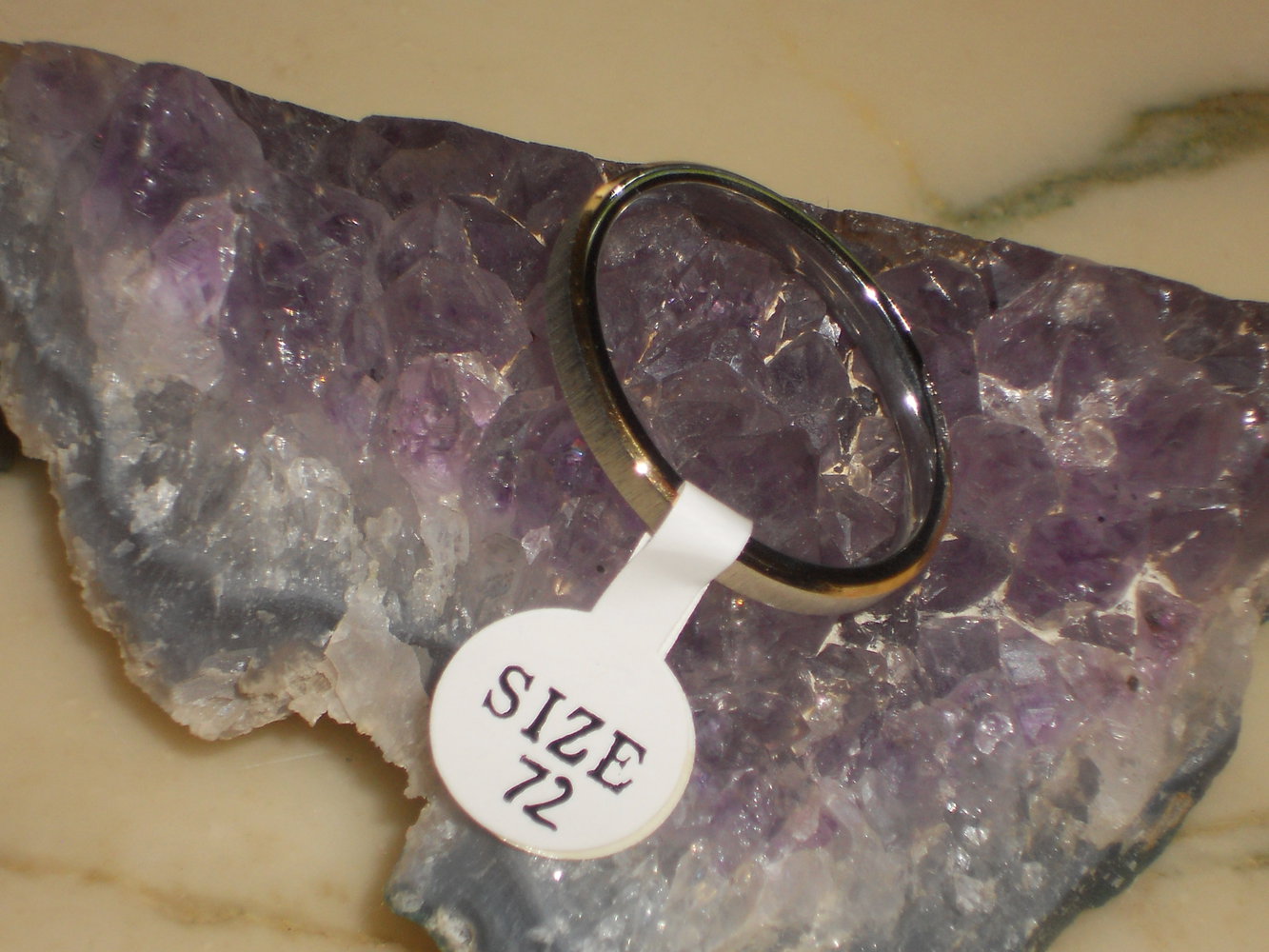 Großer  Ring ( Silber und Gold )Size 72 = 23mm !!