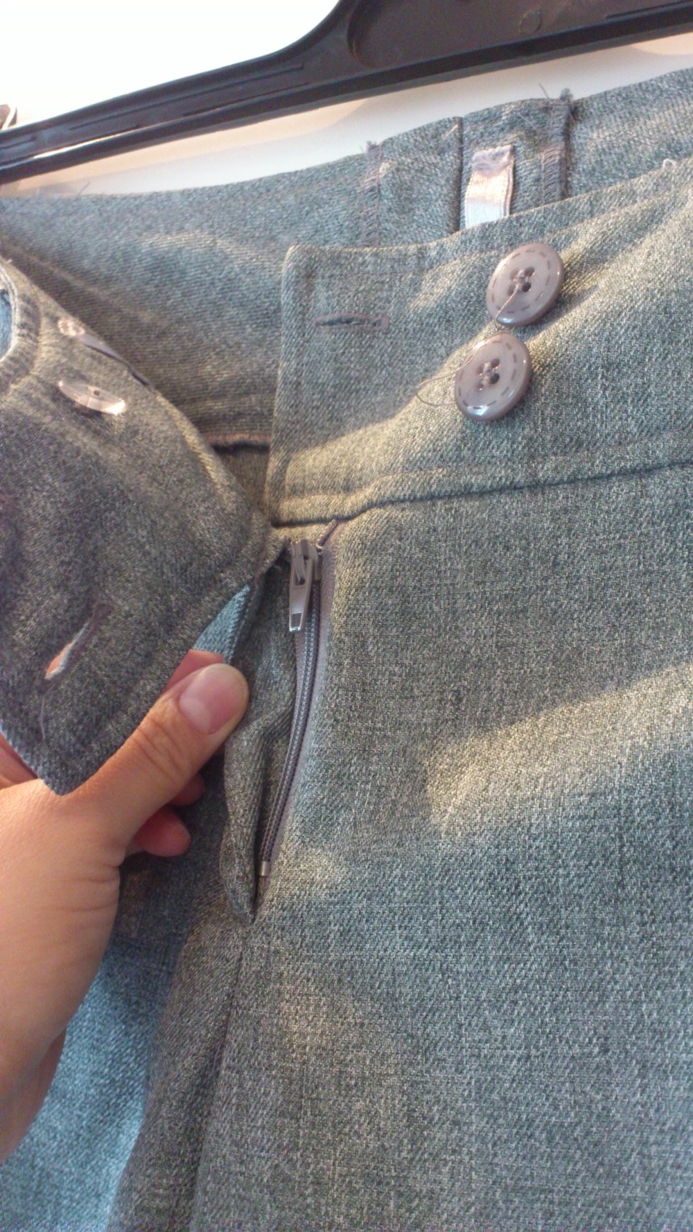 Graue Schlaghose in Größe 36 von Jürgen Michaelsen Büro Buisness schick 