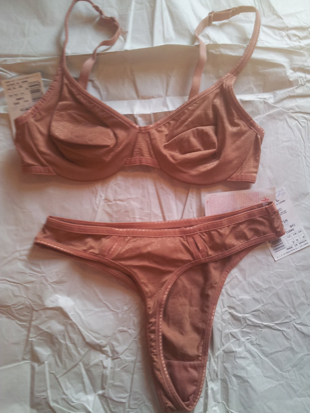 Garel, Olimpia Set braun mit Tanga, 75B/M