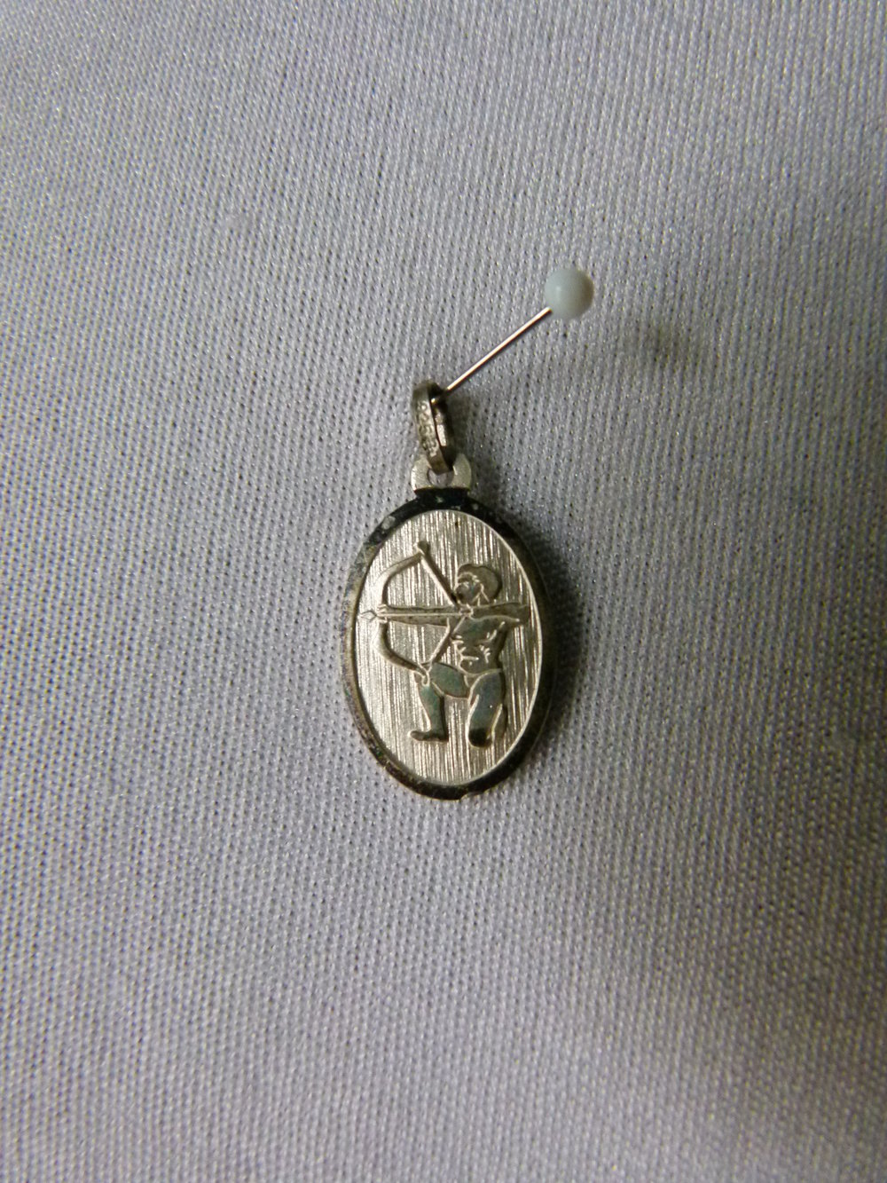 Sternzeichen Anhänger Schütze, 925er Echtsilber, Vintage Boho Mori Hippie Festival Goa