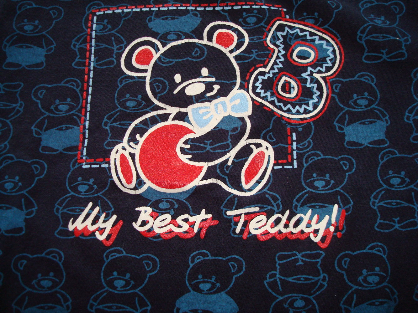 T-Shirt mit Bärenmotiv Gr. 80