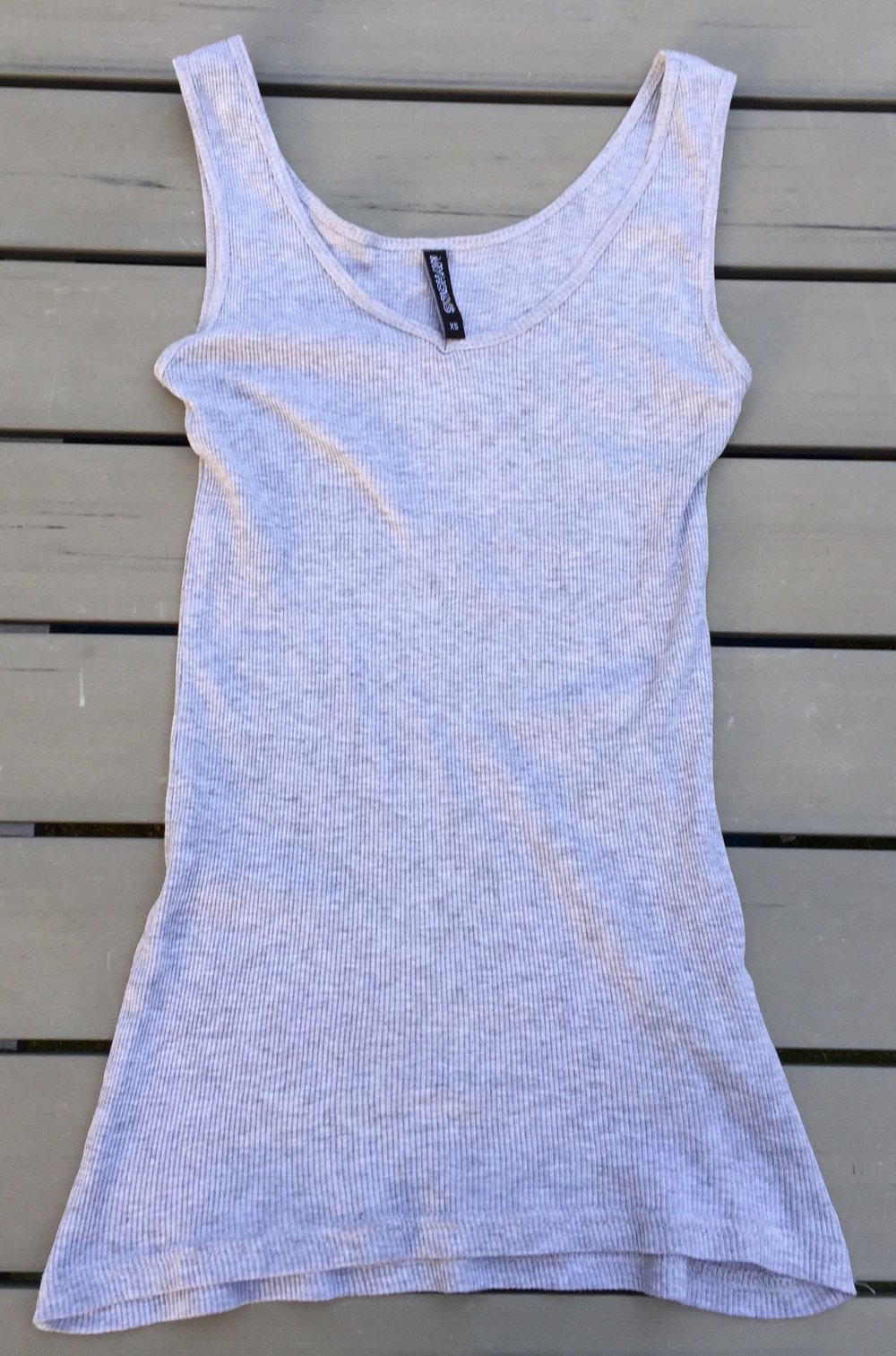 HAILYS Rippshirt TANKTOP grau Gr. XS