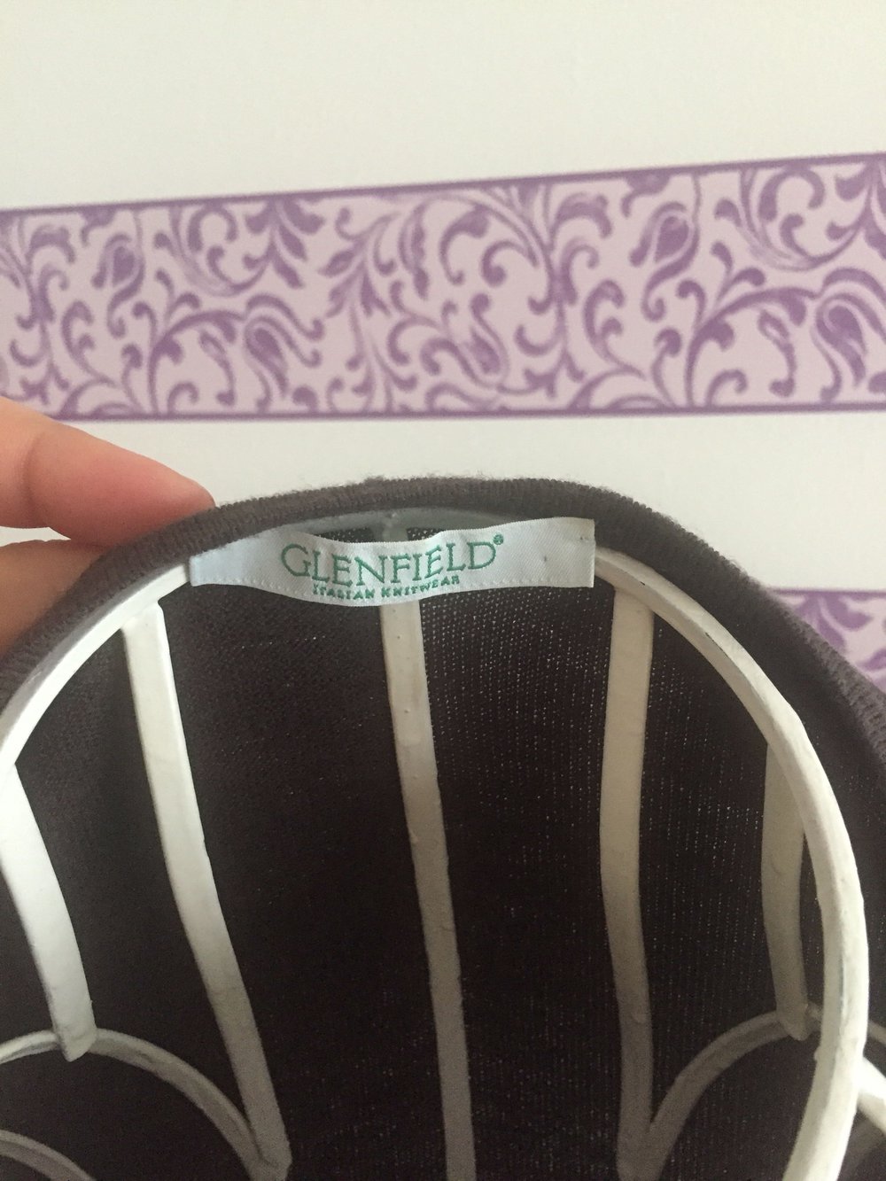 Braunes Schurwolle-Shirt