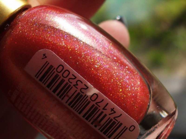  Sally Hansen   MANDARIN GARNET Orange-Roter Holo-Lack    Sehr selten!