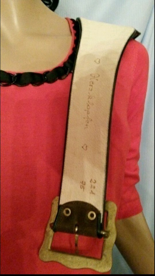 Fliegenpilz Vintage Ledergürtel 