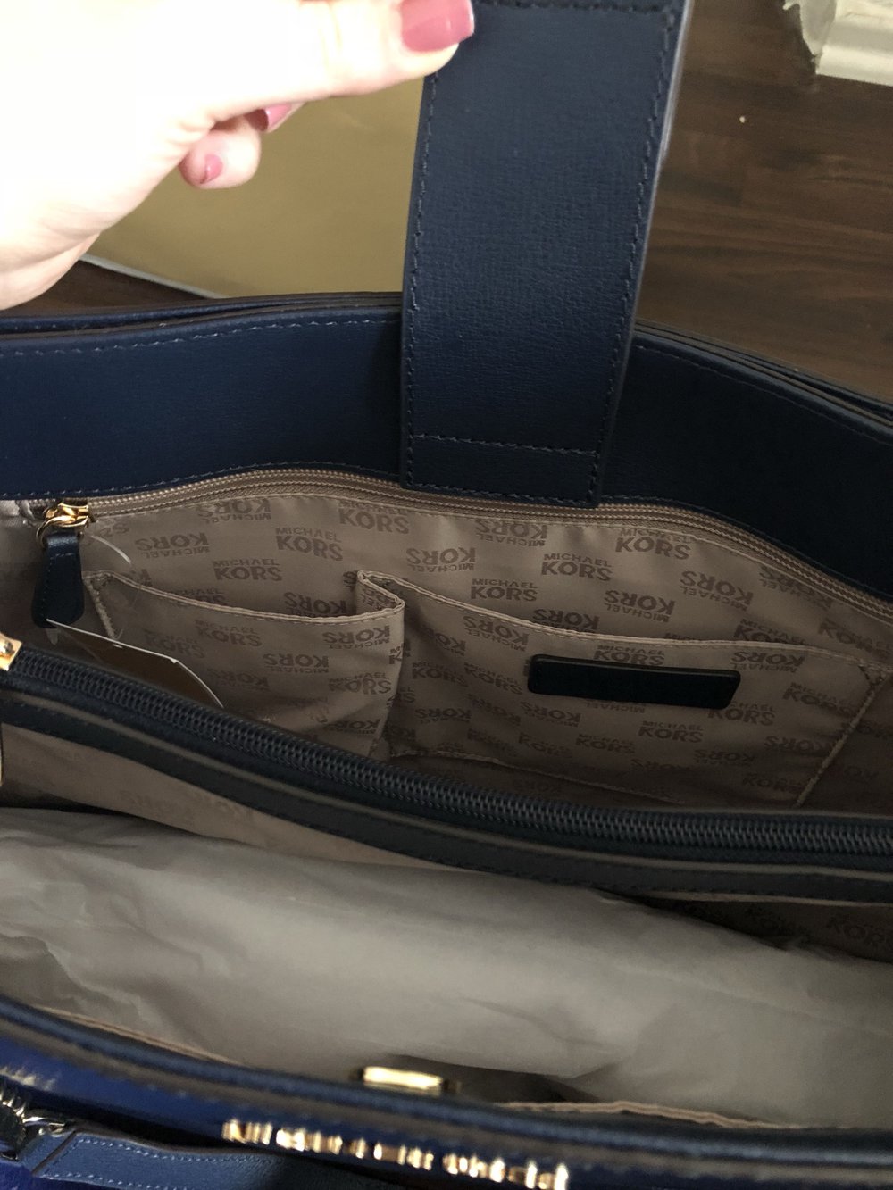 michael kors tasche navy
