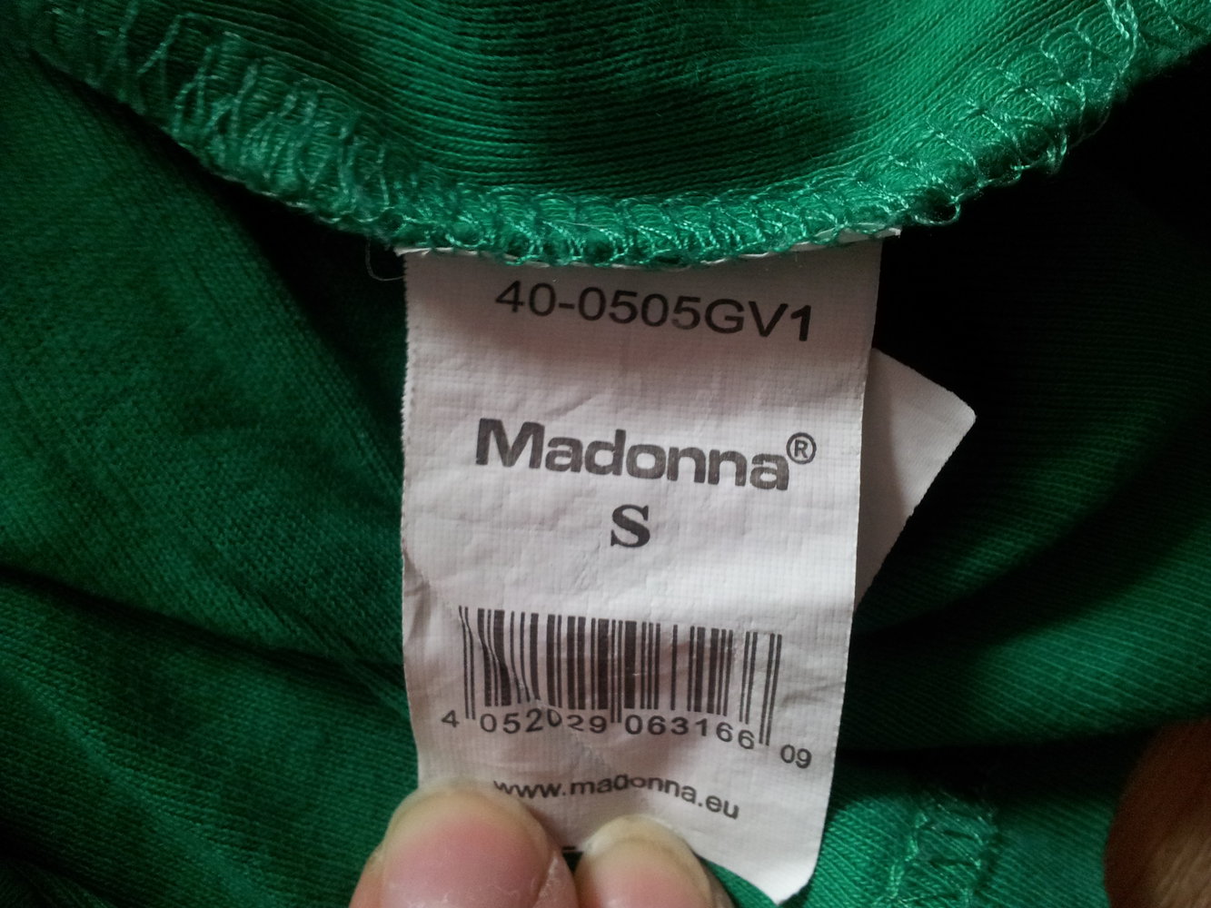 Shirt grün Madonna Gr. S