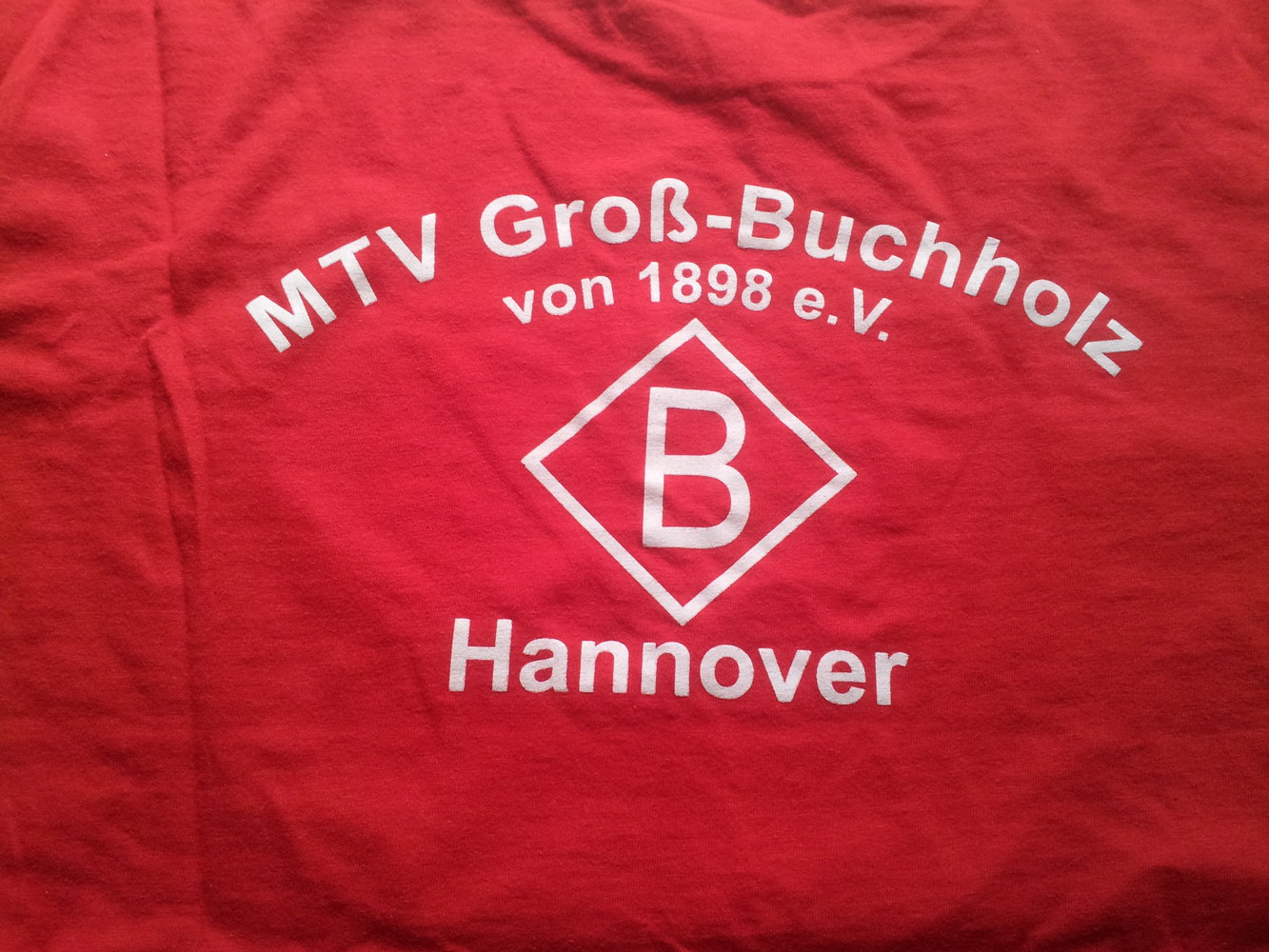  Shirt rot MTV Groß- Buchholz Hannover Baumwolle Gr. XL