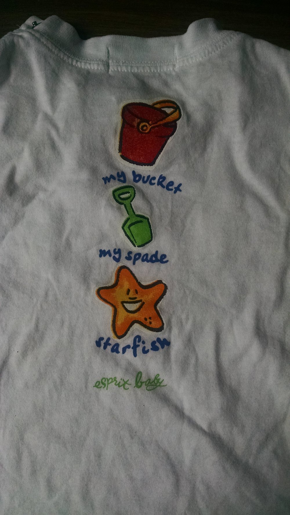 Weißes Baby-T-Shirt Gr. 68/74