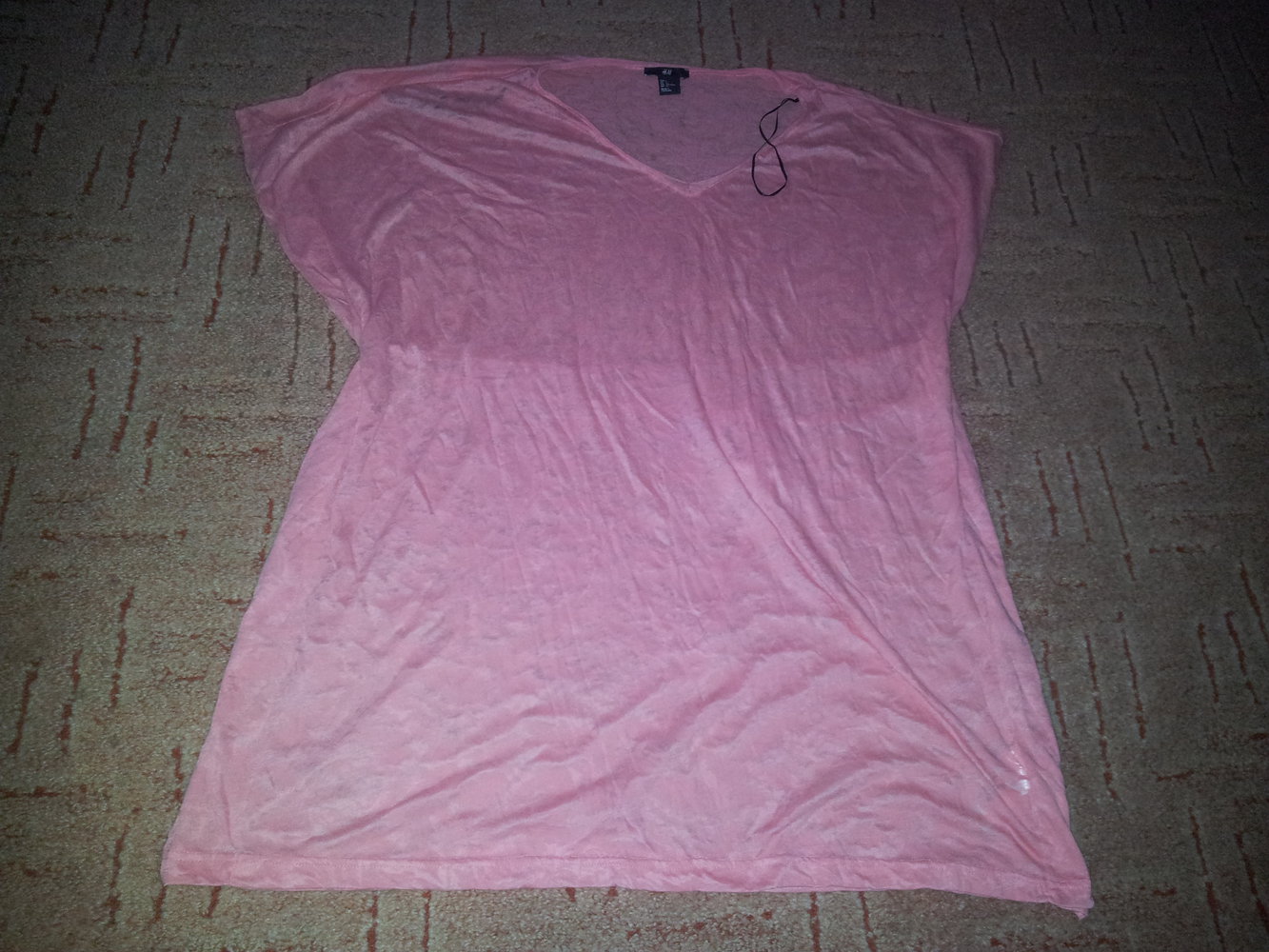 Shirt Tunika Strandtunika H&M apricot lachs Gr. L
