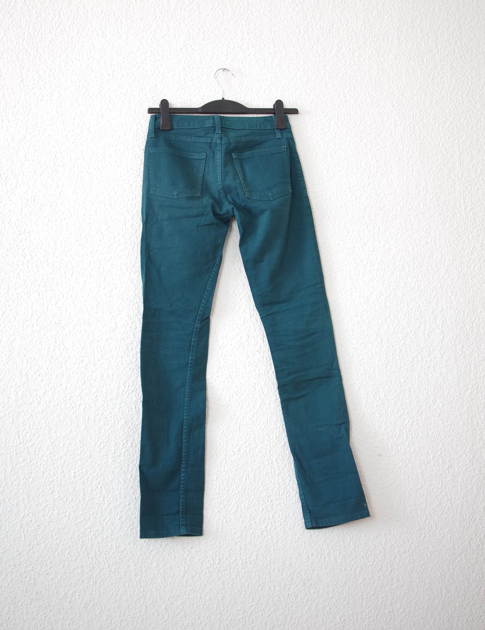 Petrolfarbene American Apparel Jeans Gr. 26 The Slim Slack Skinny