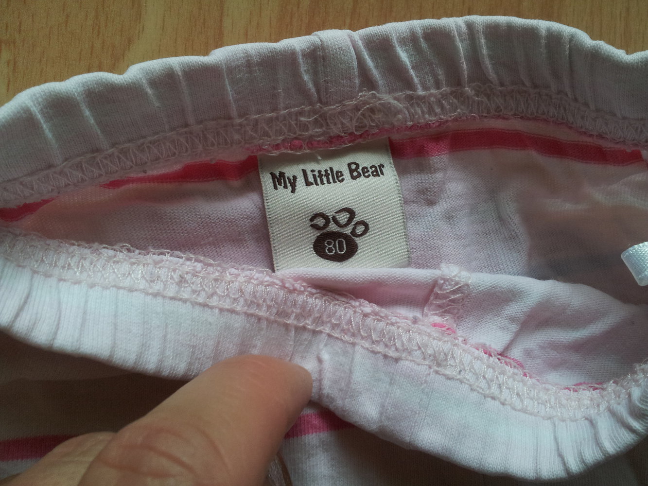  kurze Hose rosa pink hellblau Streifen Gr. 80