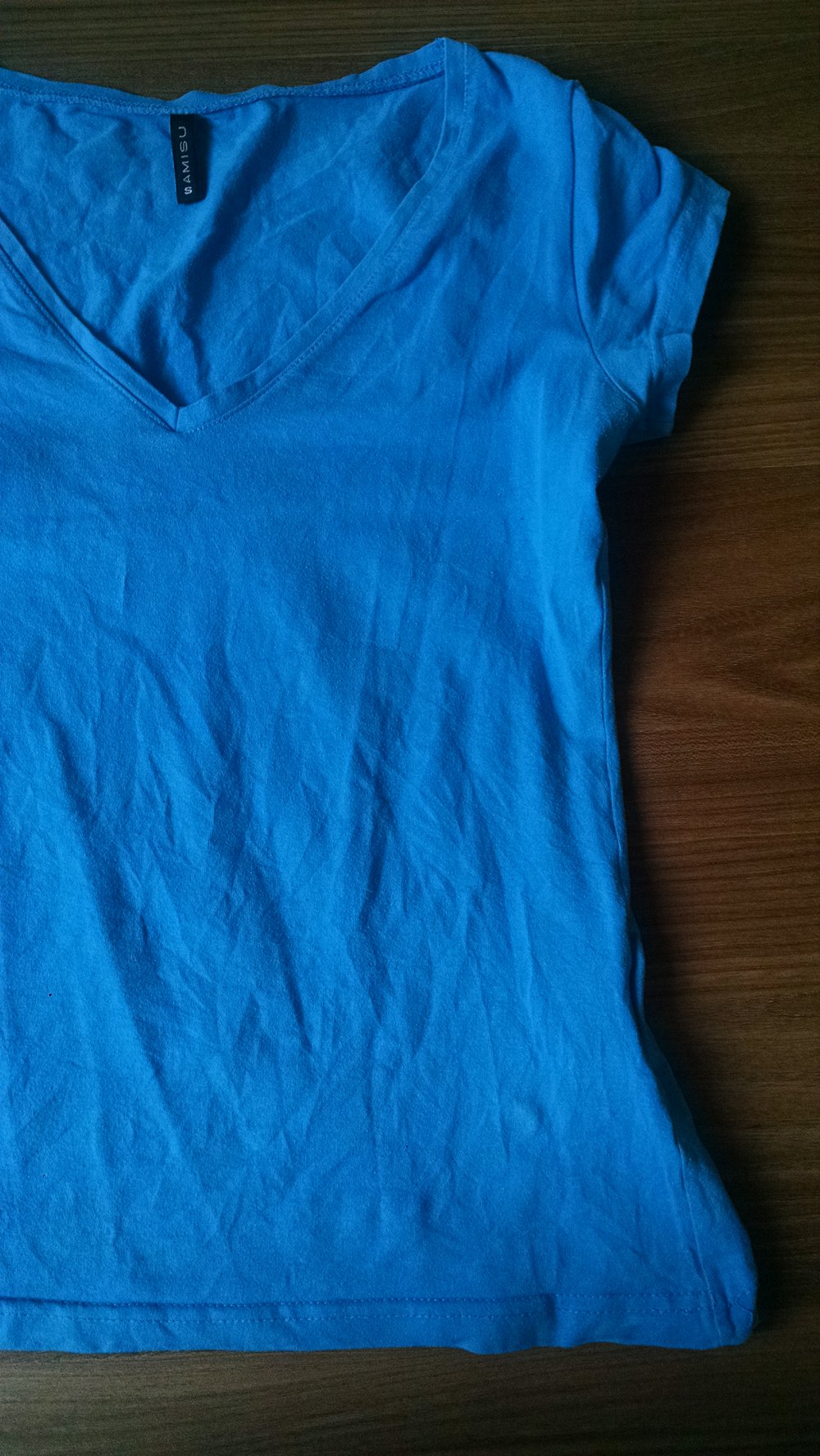 Blaues Basic T-Shirt