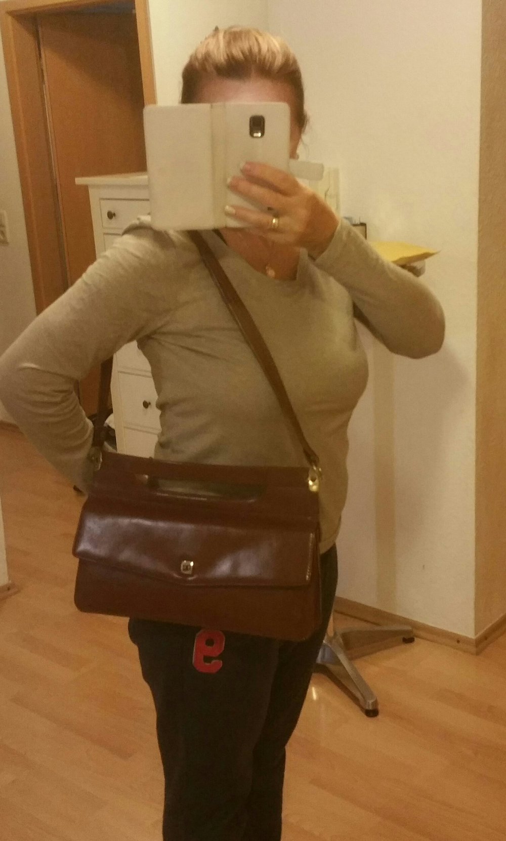 Sehr schöne Vintage Tasche in Braun 