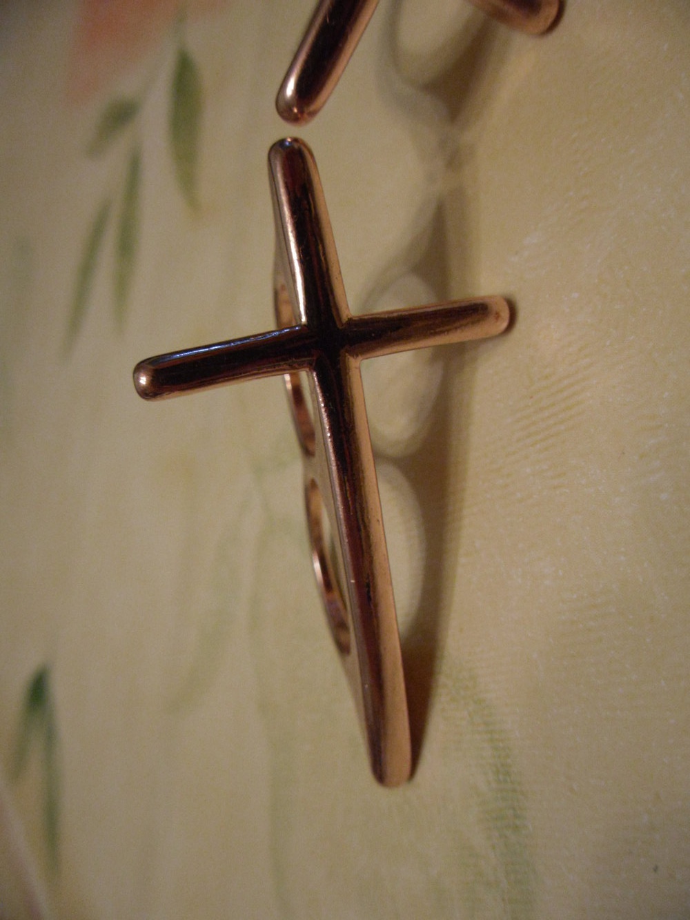 Doppelringe gold/rosegold-farben