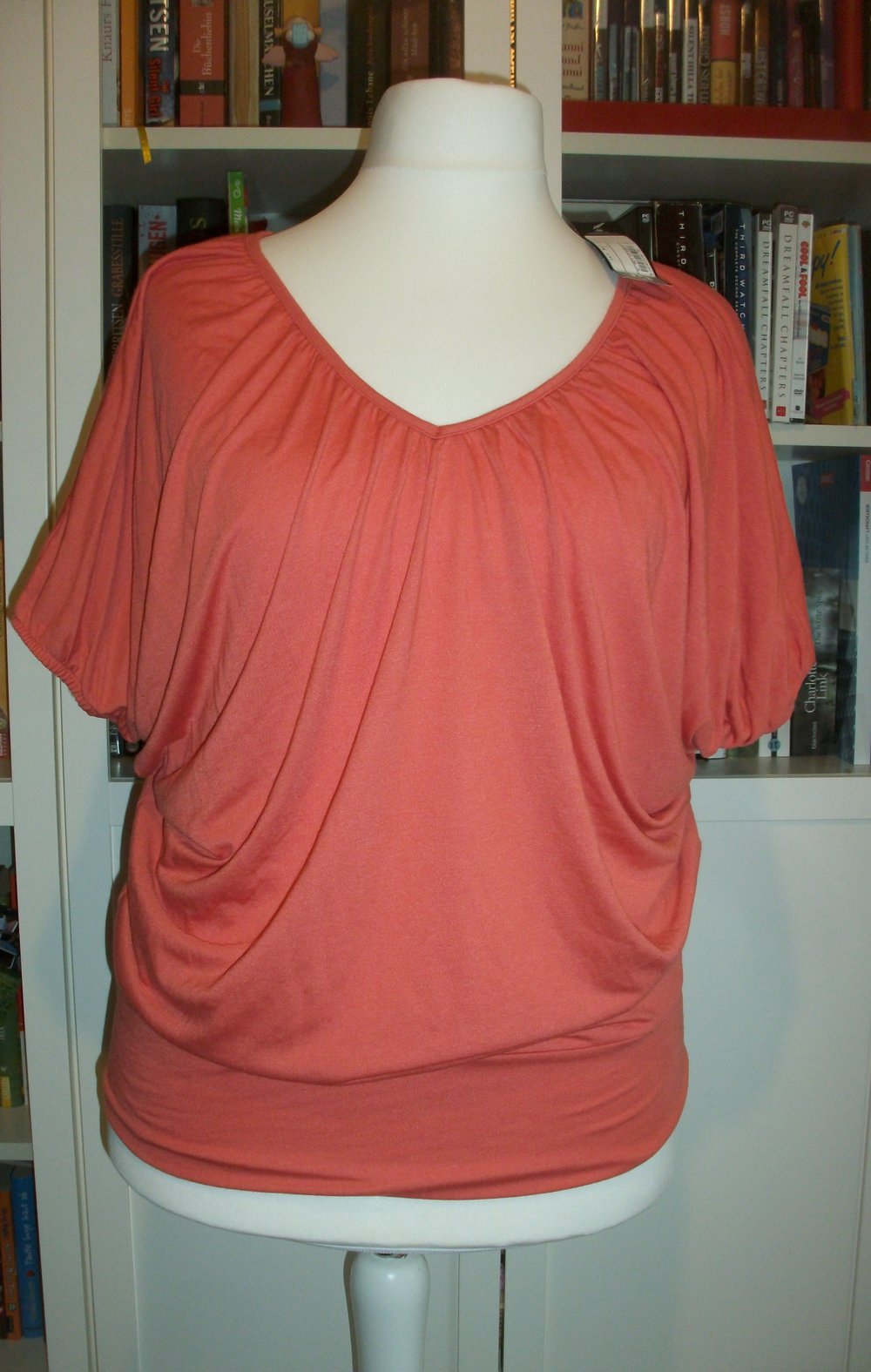 asymmetrisches Shirt in orange von C&A Clockhouse, Gr. 44, unbenutzt, wie neu!