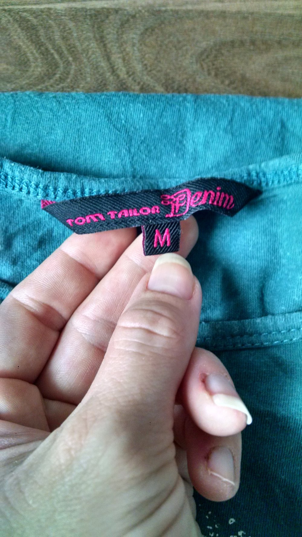 Blaugrünes T-Shirt Gr. M