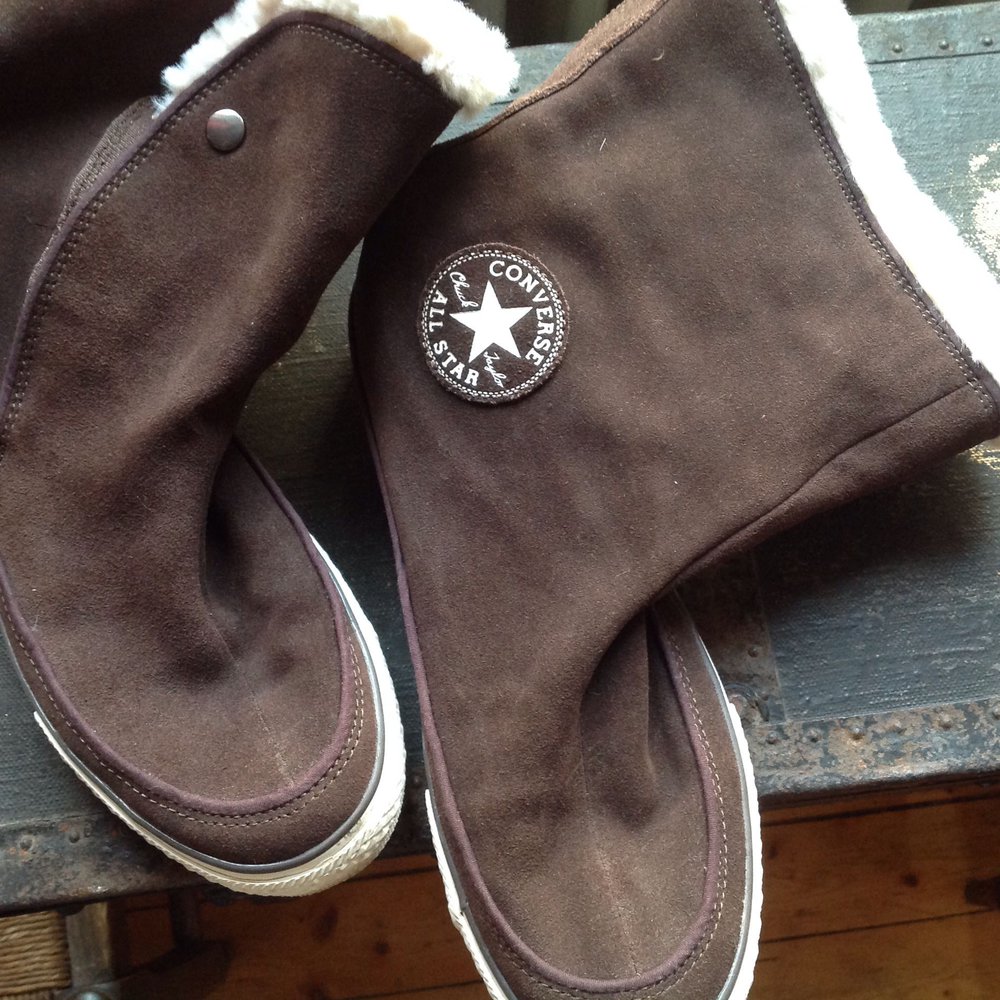 Winter Chucks mit Fell und Wildleder