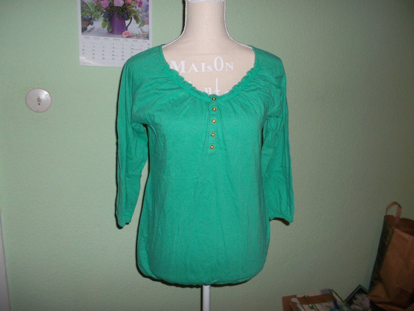 grüner pullover/shirt gr. 36/38