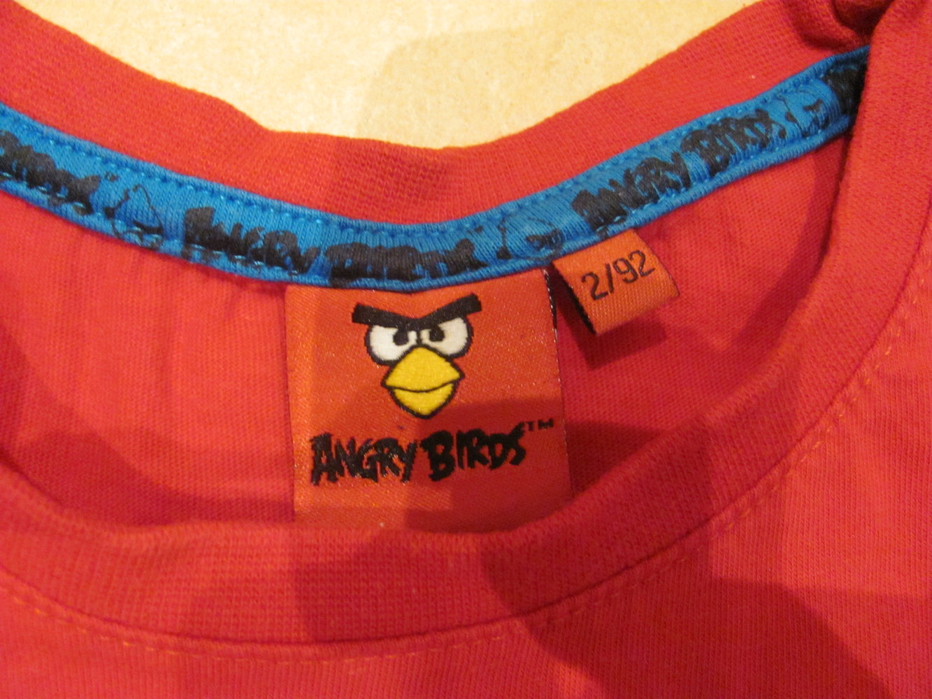 Set T-Shirt Kurzarm und kurze Hose Shorts Größe 92 Anfry Birds