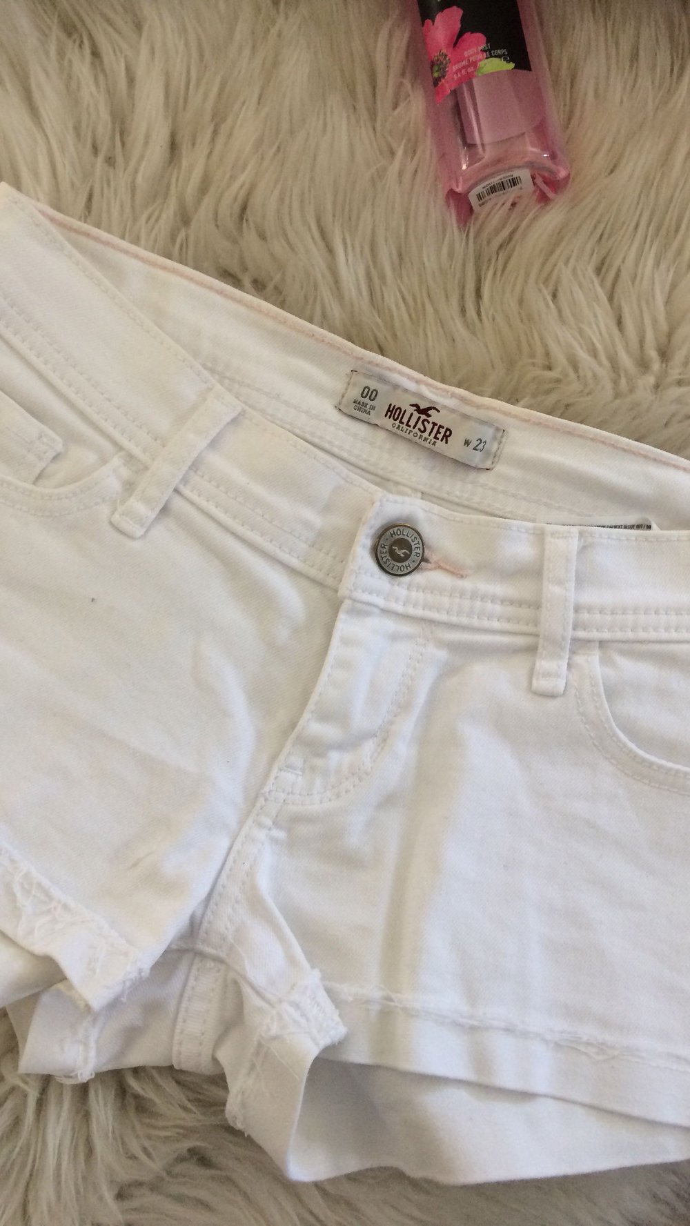 Hollister Jeansshorts weiß