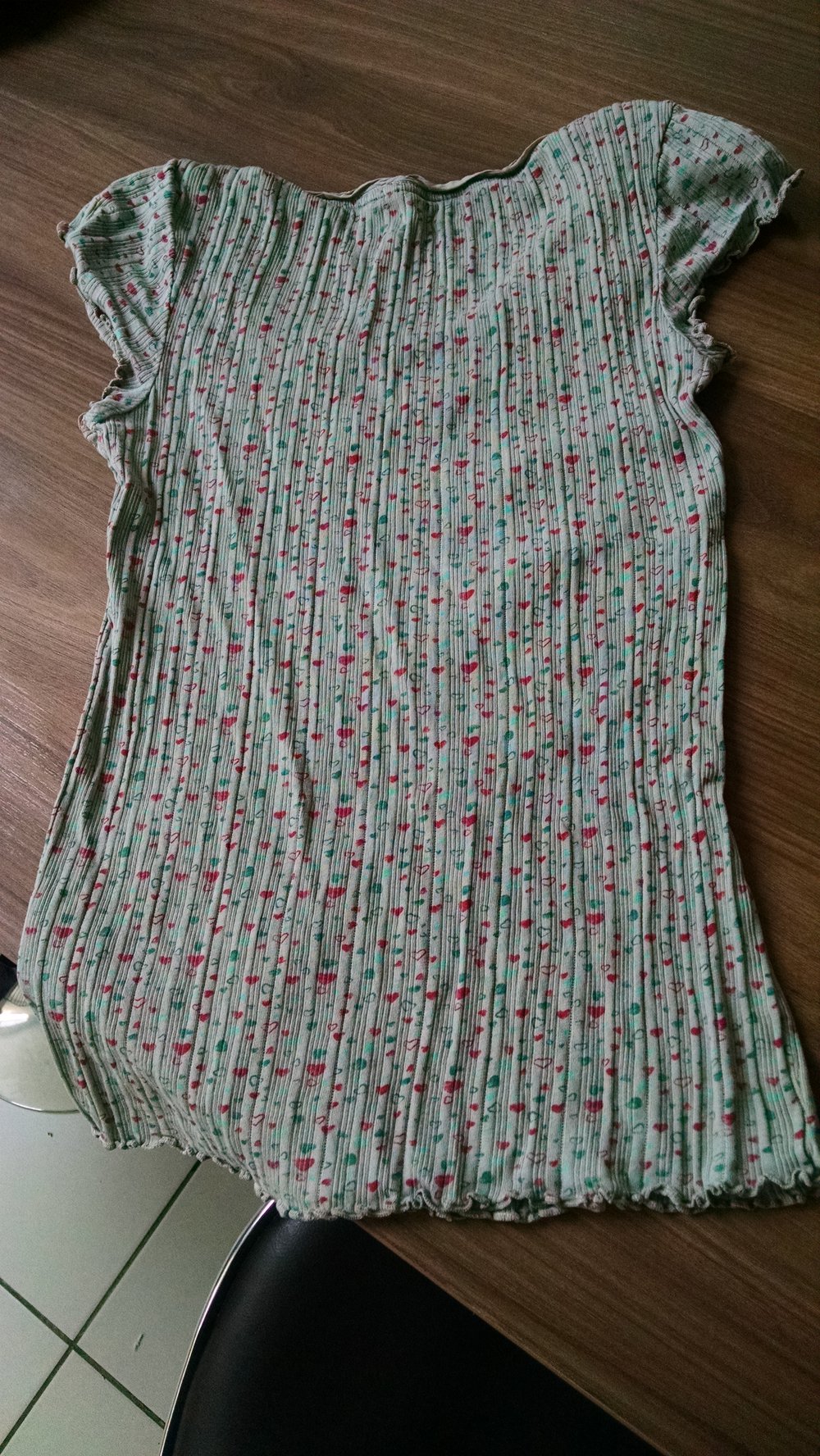 edc T-Shirt mit Rüschenrand