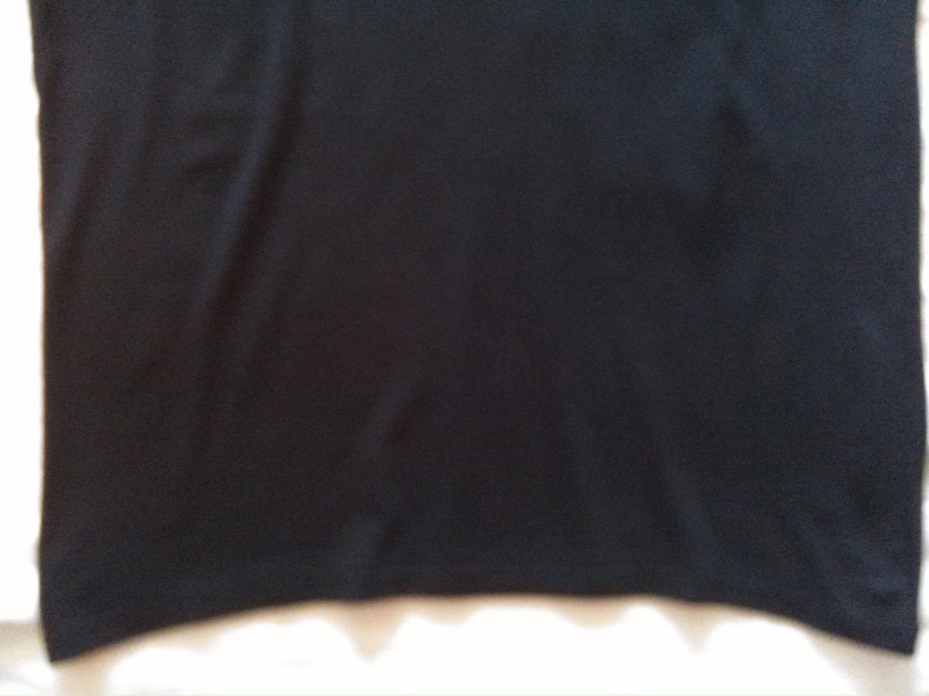 Schönes schwarzes Stretch T-Shirt mit V - Ausschnitt Gr. XL von TCM