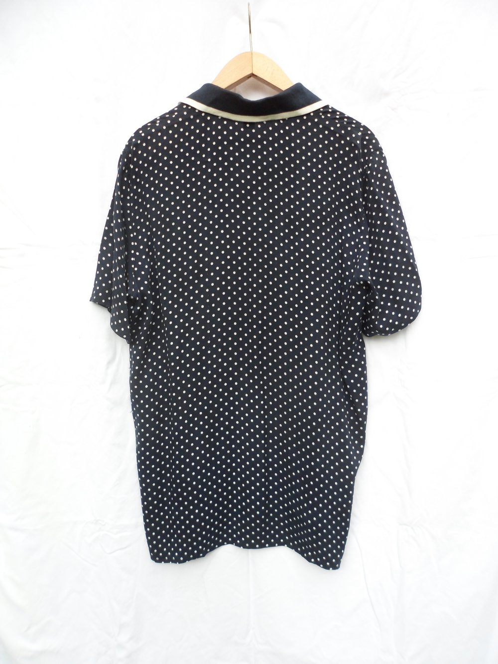 Pünktchen Bluse Marine