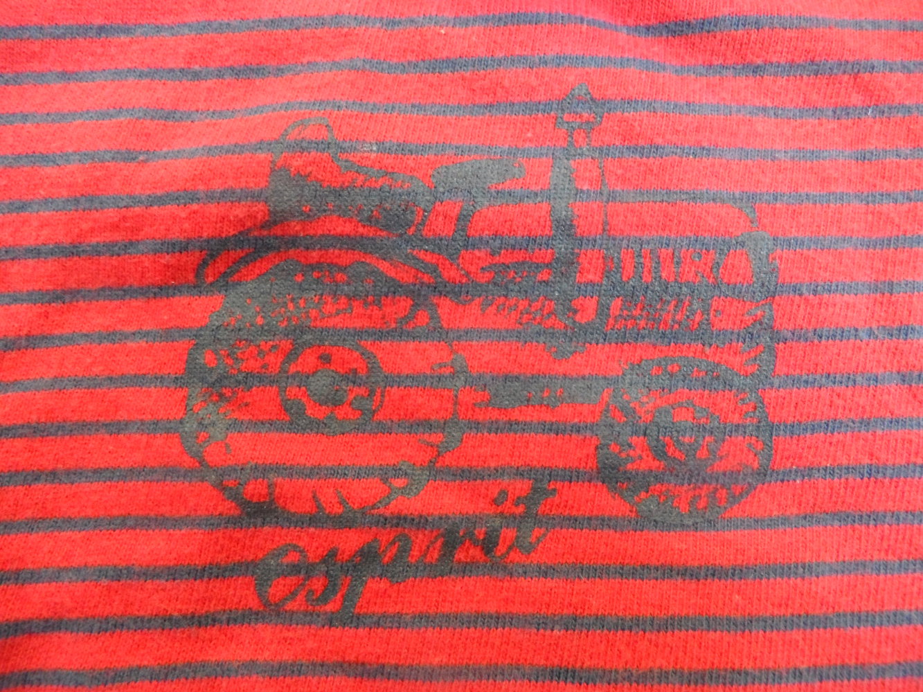 Esprit Langarmshirt Ringel Traktor