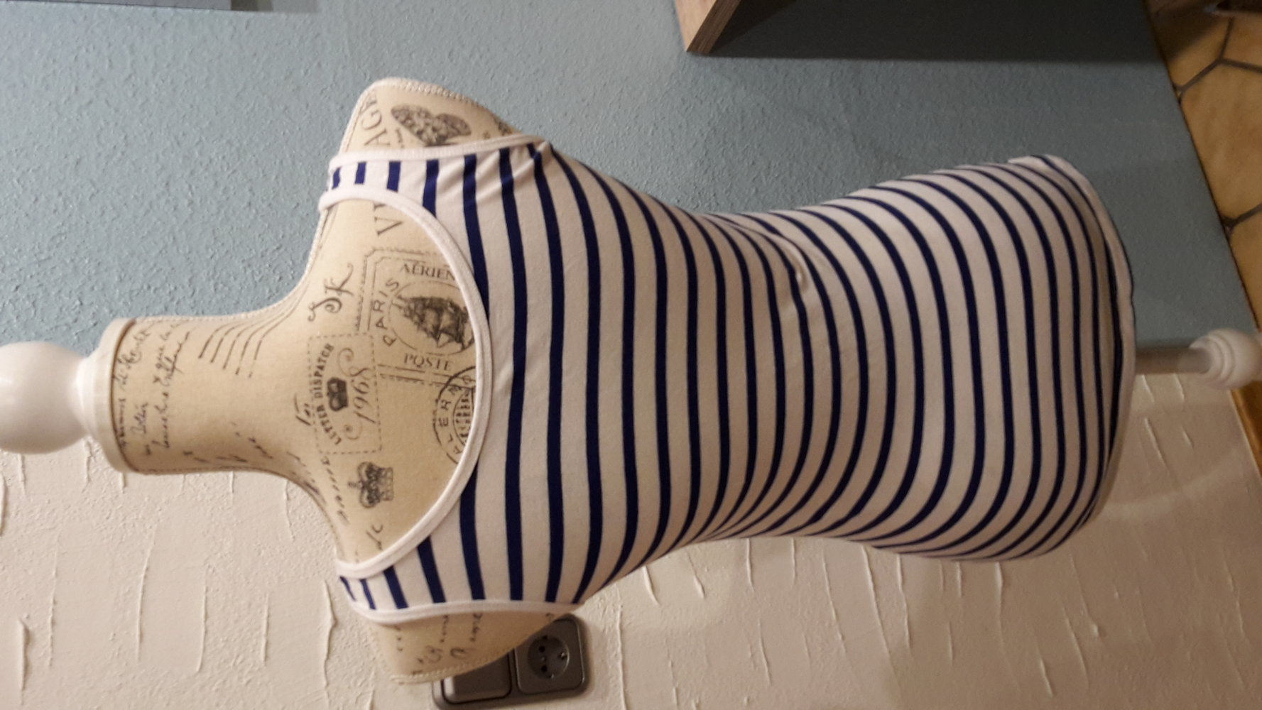 marine gestreift blau weiß  top gr. S/38 unterzieher Sommer chic 