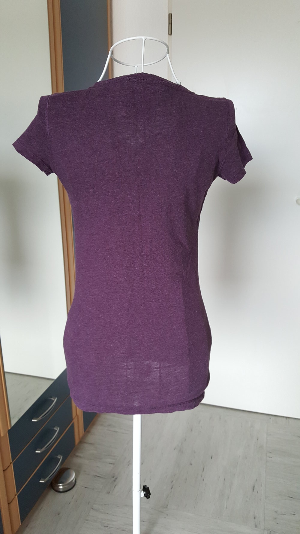 447. Lila T-Shirt von L.O.G.G. , Gr. XS