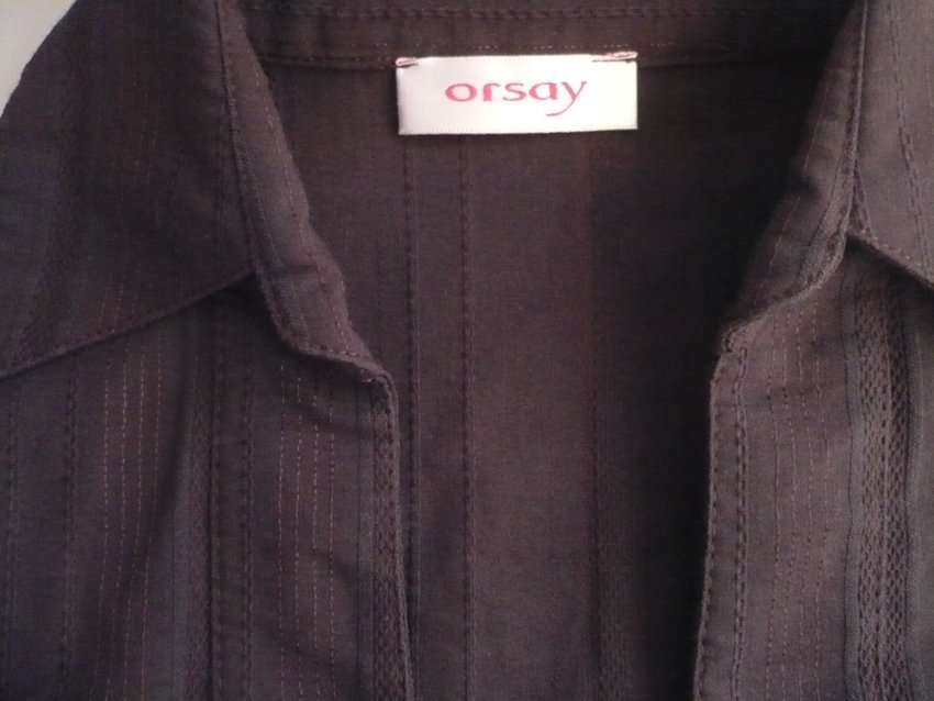 Süße Orsay Sommer Bluse Braun XS