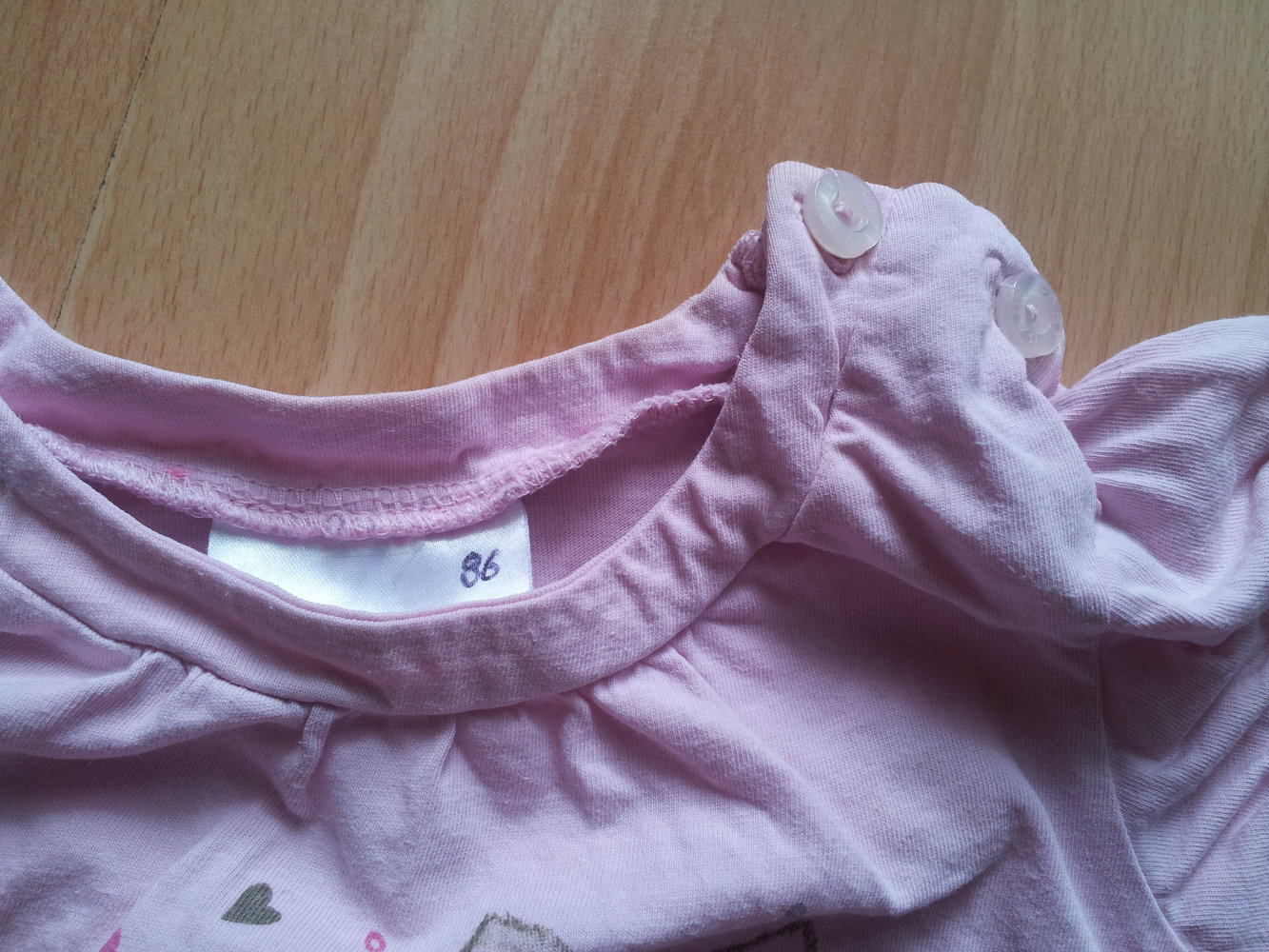 Shirt pink rosa Reh Bambi Blumen Gr. 86 