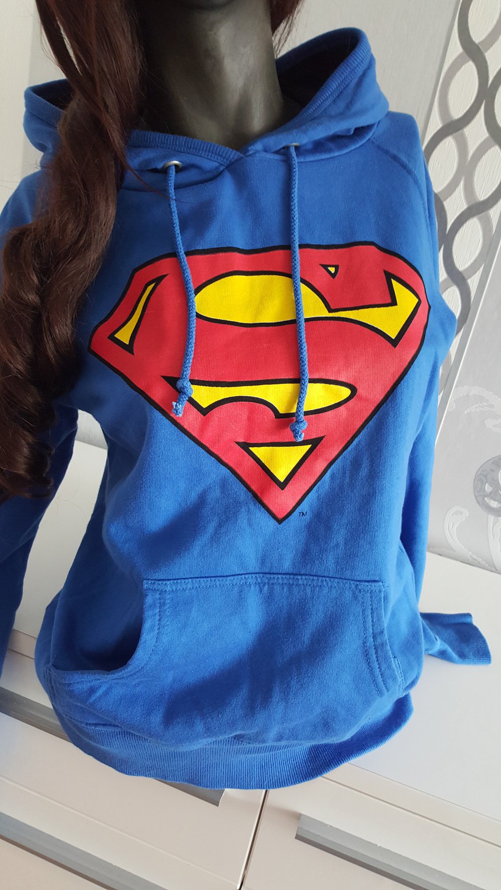 Superman DC Fan Hoodie L 40 auch M 38 mit Kapuze 