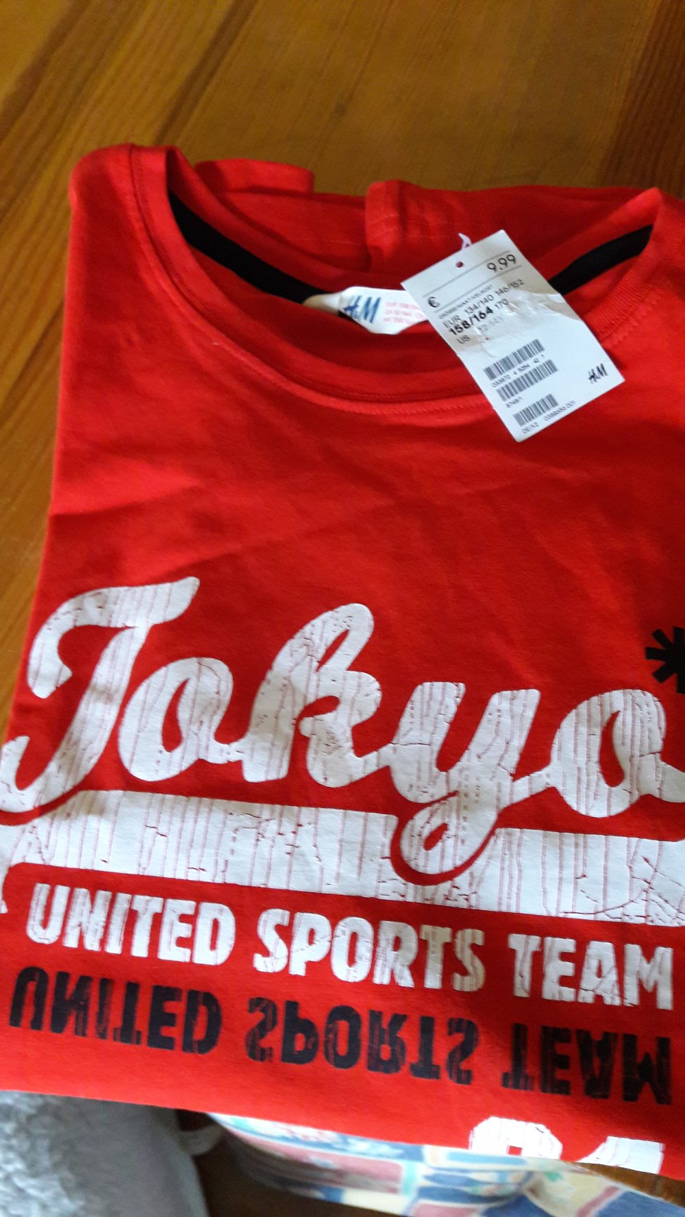 Shirt für Jungs NEU orange rot von H&M 158/164