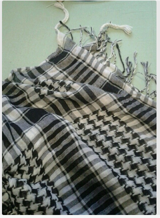 Pali tuch schal schwarz weiß