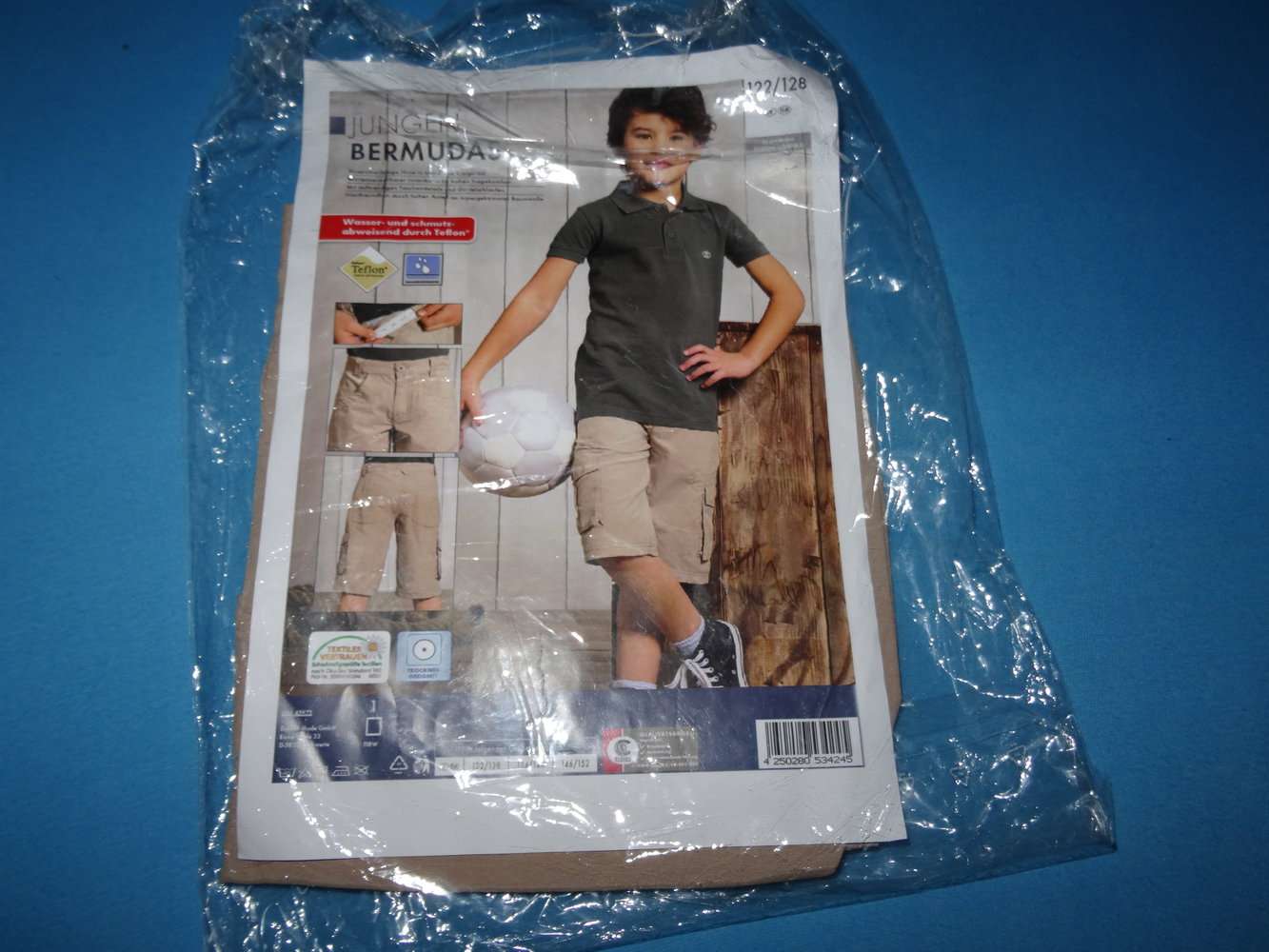 Bermuda beige NEU - Ovp Gr. 122/128