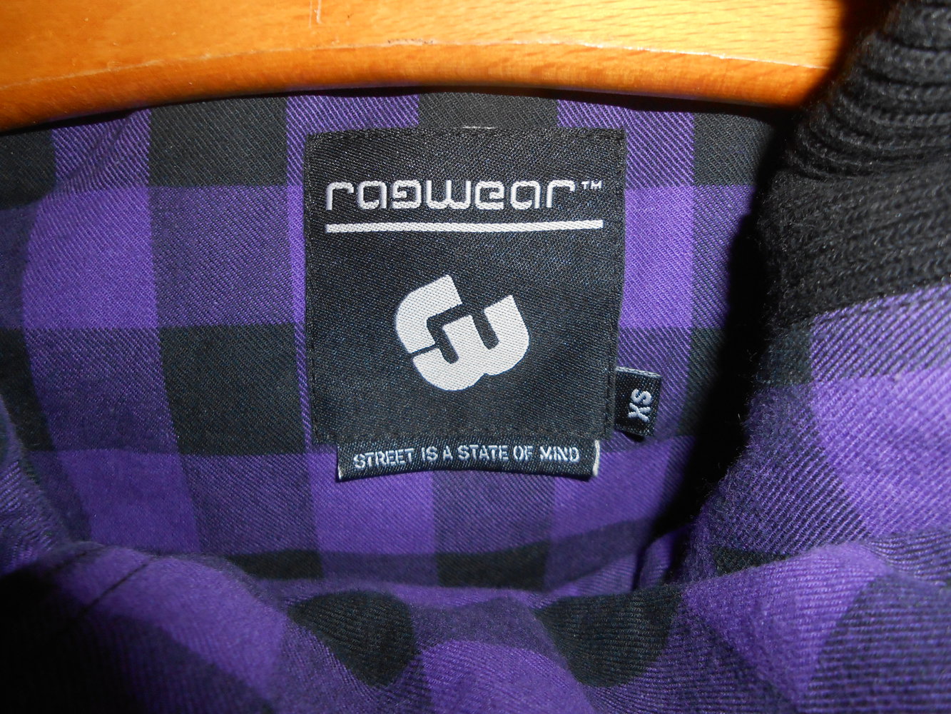 ragwear Mantel Jacke lila schwarz XS