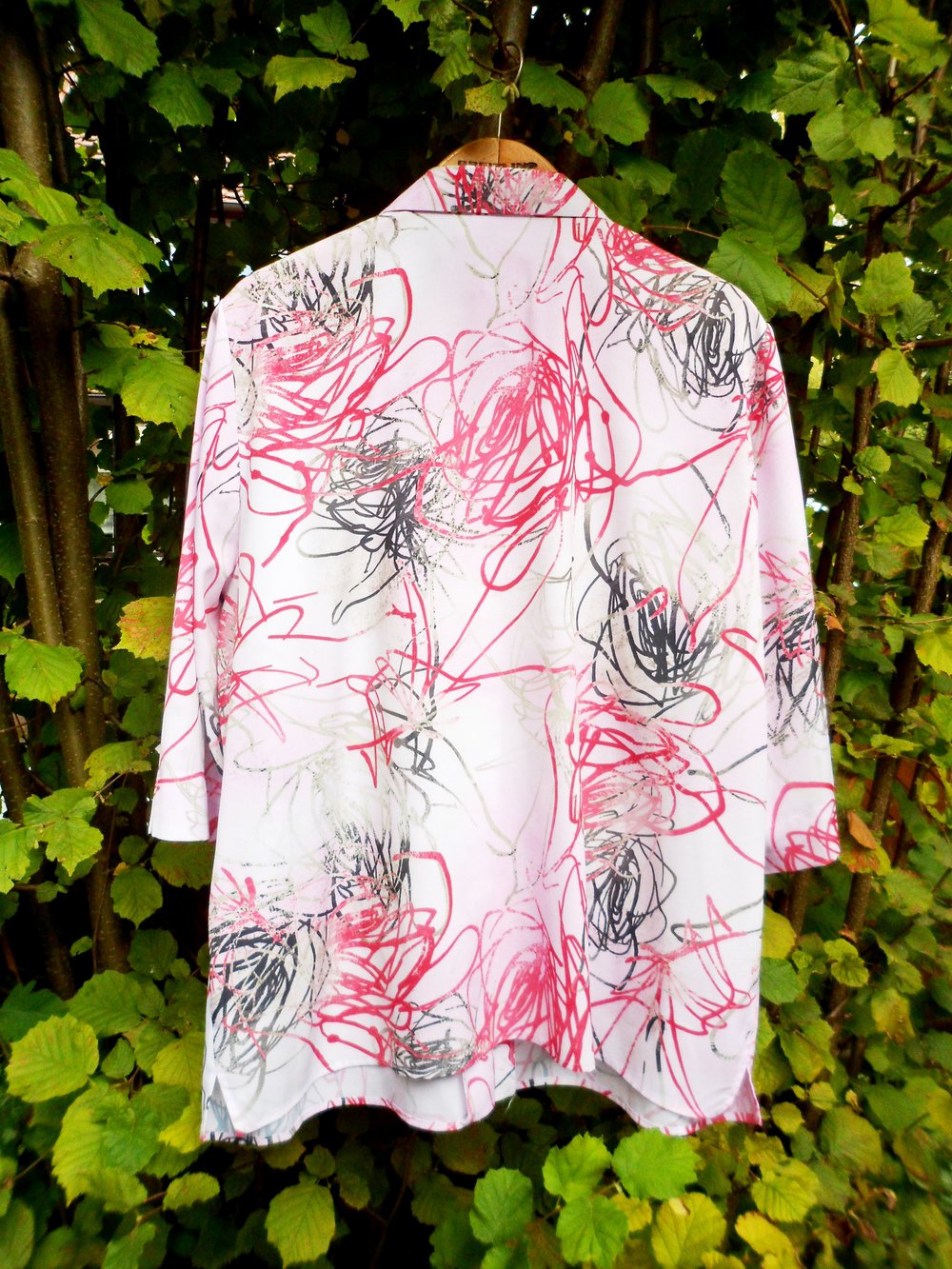 Rosa Muster Bluse