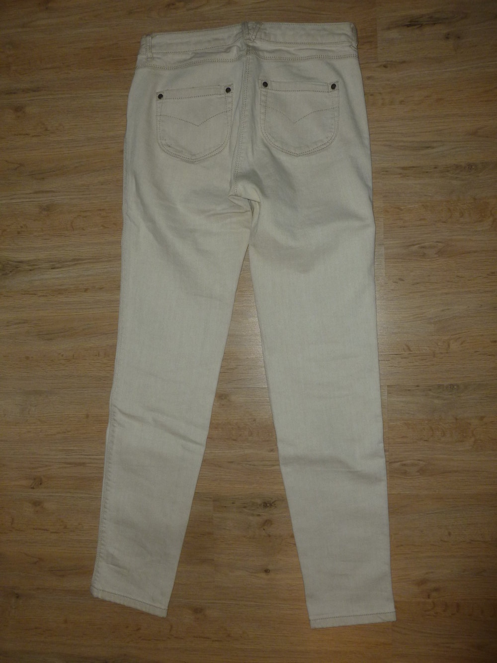 Hose Jeans beige Biba Crisca Pailletten
