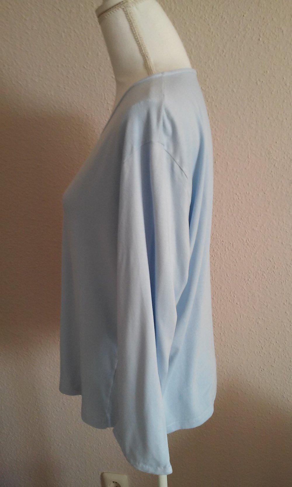 Sweatshirt Langarm Shirt Rundhals Pulli Freizeit/Sport/Unterzieher Basic-Oberteil stretchig