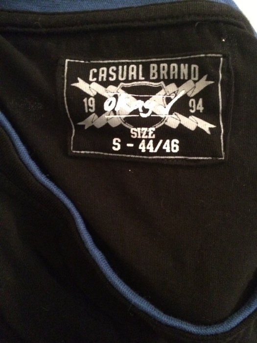 Longshirt Pulli schwarz blau gammel