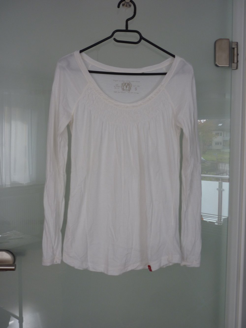EDC by Esprit Longshirt Tunika Longsleeve weiß creme Größe S